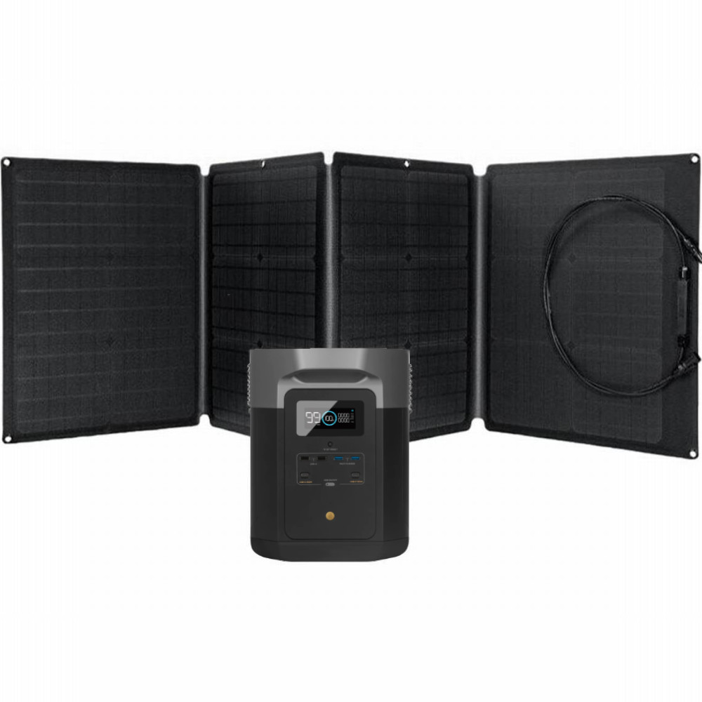EcoFlow Power Station Delta Max 1600 Bundle mit Solar Panel 220 W