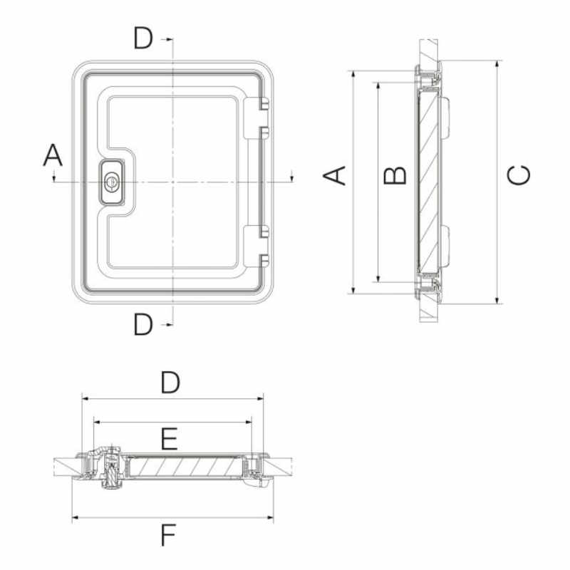 Dometic Seitz Serviceklappe SK 4 - 700 x 405 mm