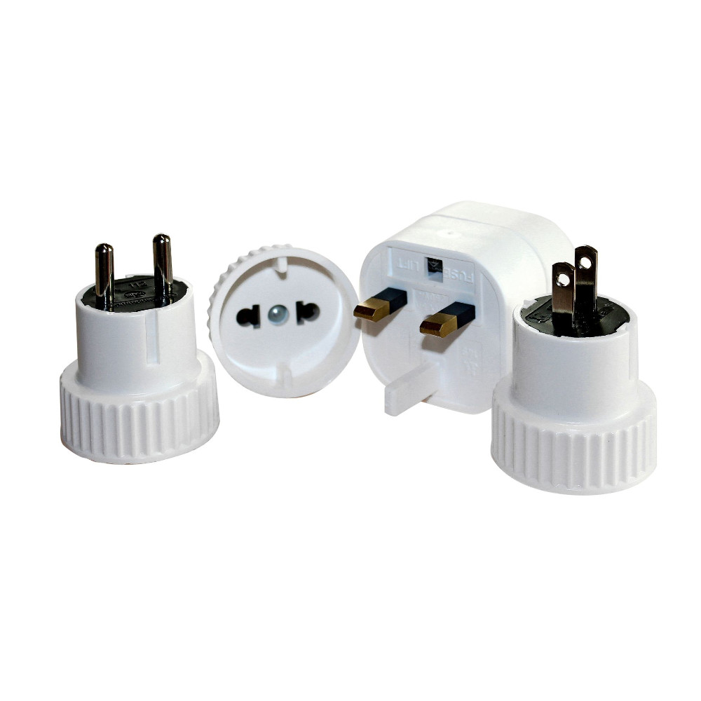 BasicNature Steckeradapter Welt Set mit 4 Adaptern