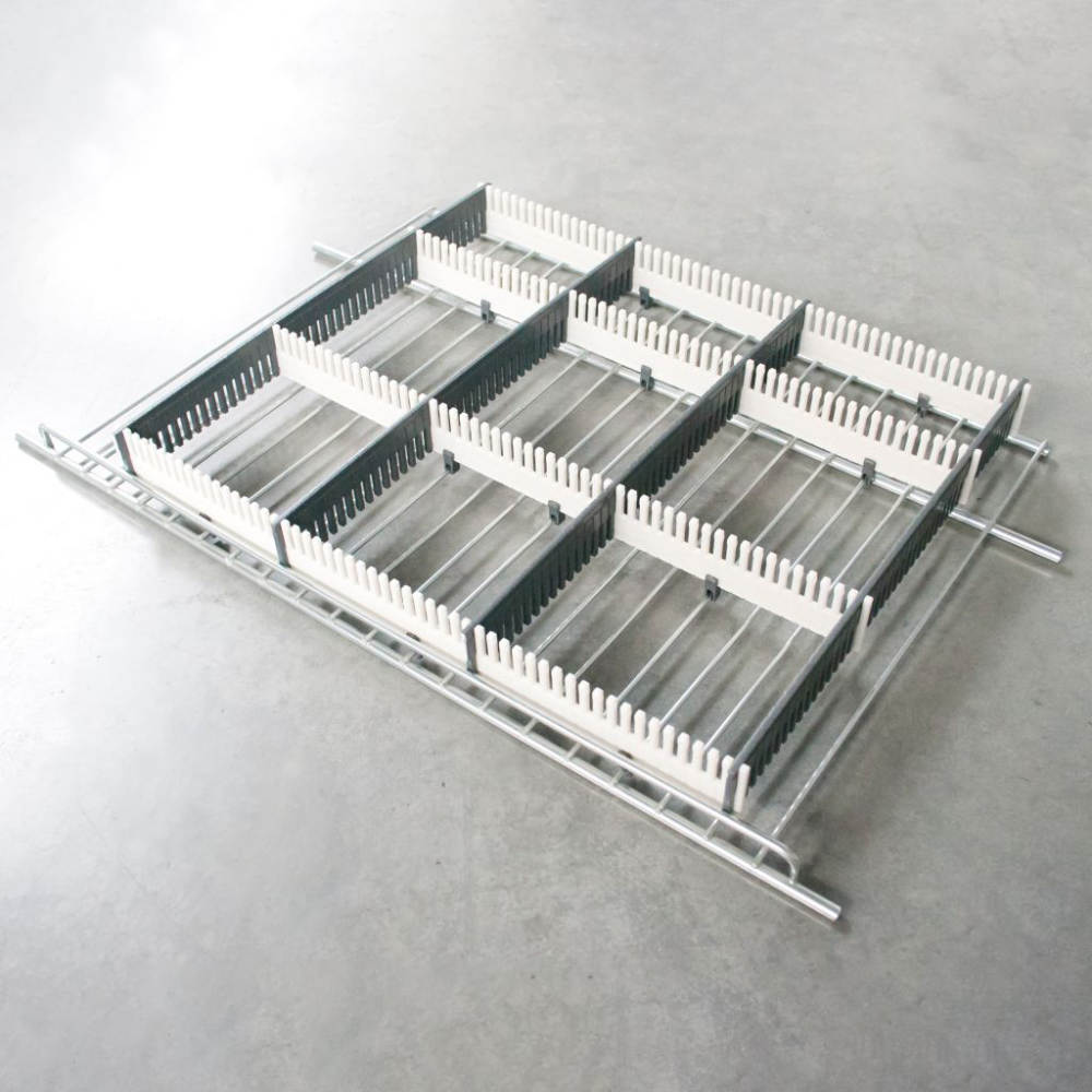 Purvario Stauleiste für Kühlschränke 8er-Set, hellgrau-dunkelgrau
