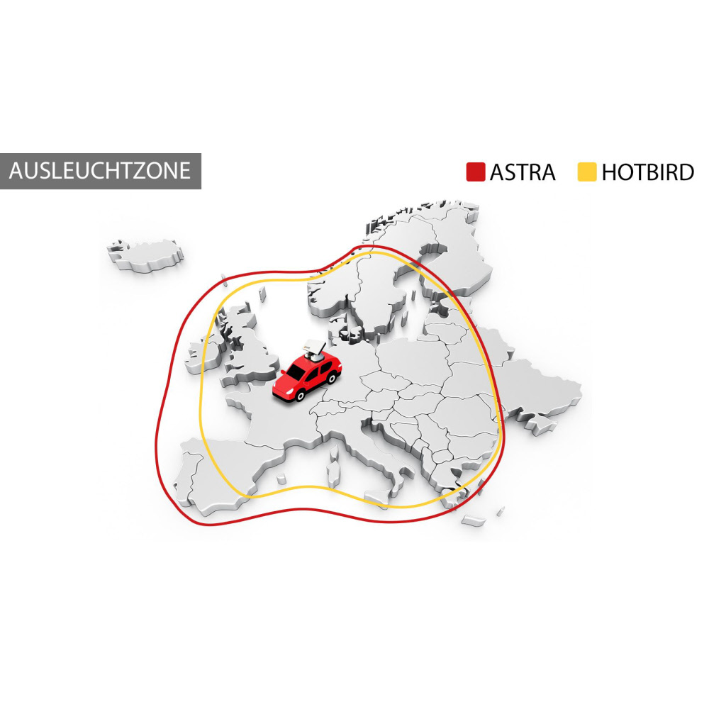 Selfsat Snipe 4 Twin, mit Bluetooth Fernbedienung