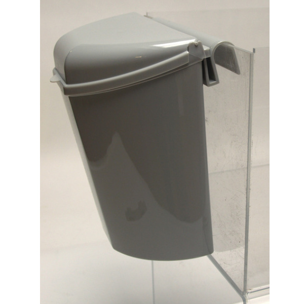 Camp4 Abfalleimer mit Deckel grau, 27 x 29 x 17 cm