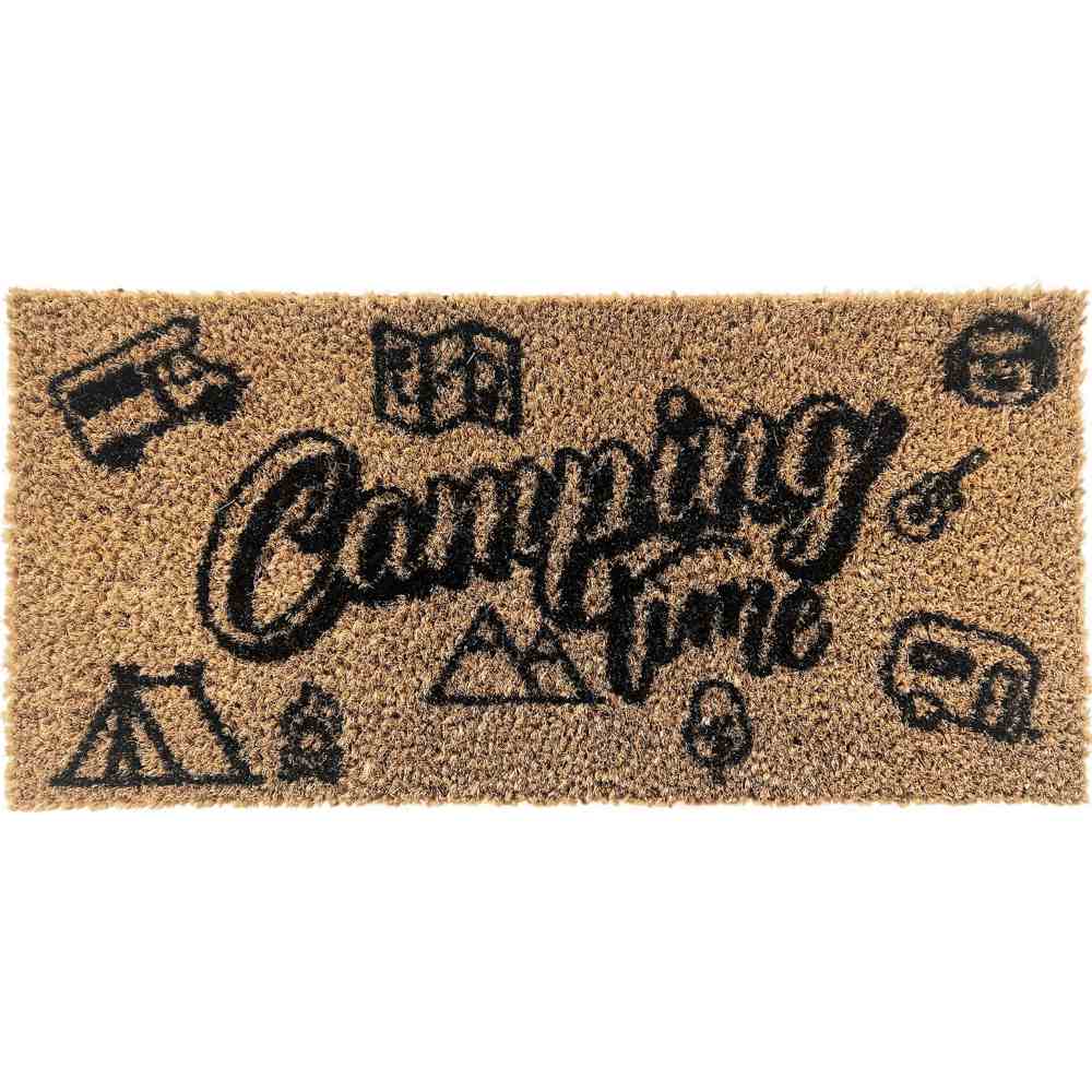 Kokosmatte mit Camping-Motiv