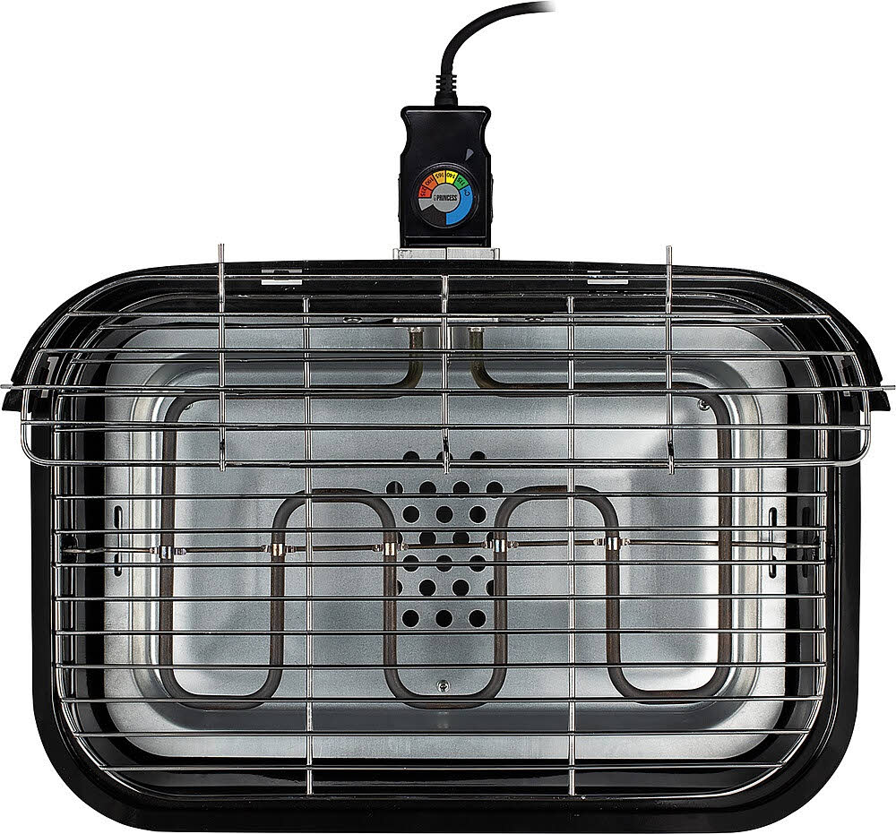 Princess Hybridgrill Elektro- und Holzkohlegrill