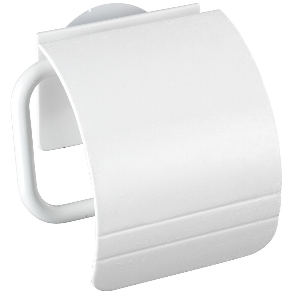 Wenko Toilettenpapierhalter mit Deckel Osimo, weiß