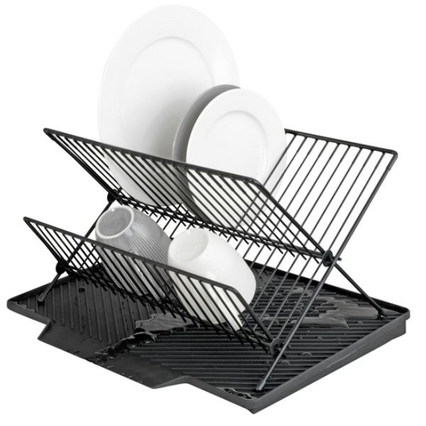 Maximex Abtropfmatte Nelia mit Gestell, schwarz