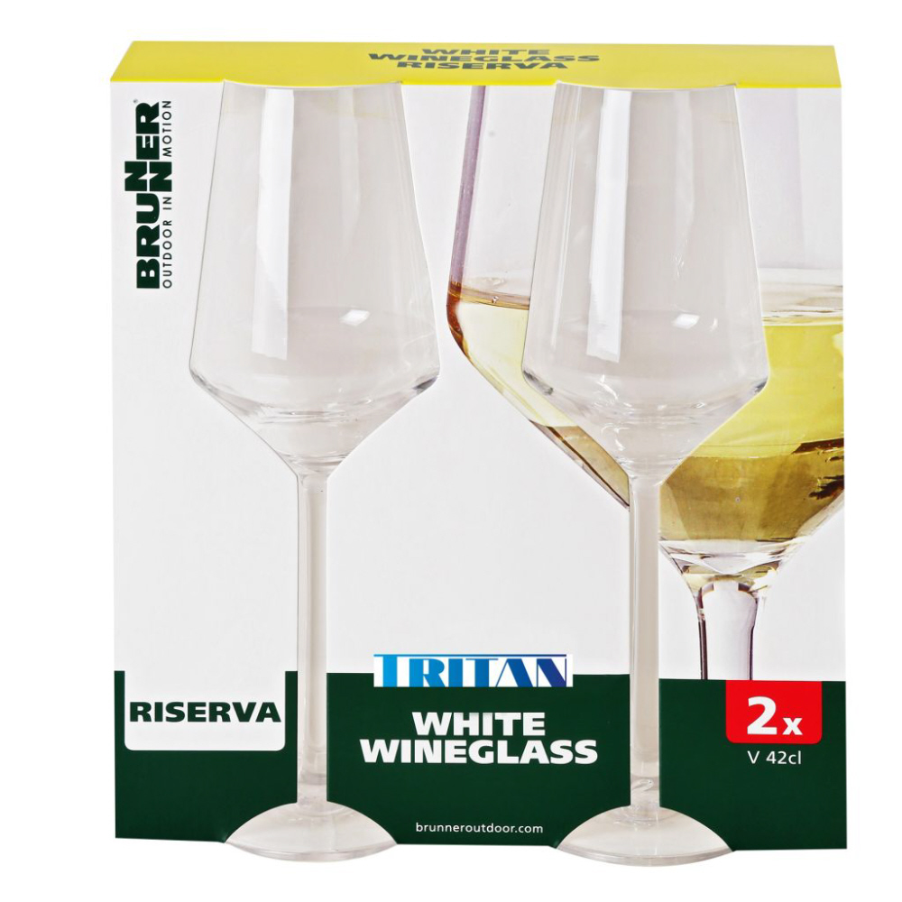 Brunner Weißweinglas 420 ml 2er-Set Tritan