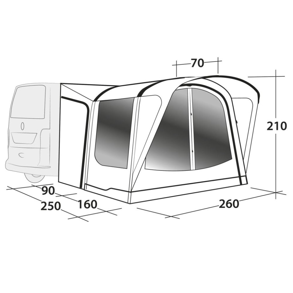 Outwell Busvorzelt Newburg 160