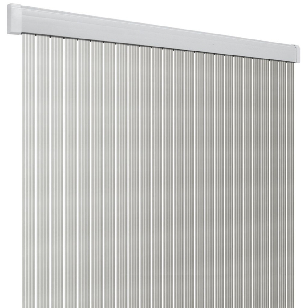 Arisol Türvorhang Band Lux weiß/silber 100 x 220 cm