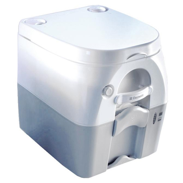 Dometic 976 Portable Toilette, Höhe 38,7 cm weiß/grau