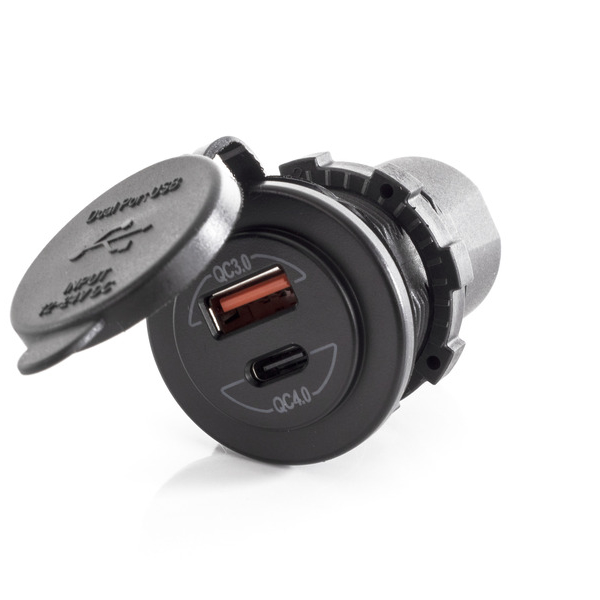 Carbest Dual USB Ladesteckdose 12 V/24 V