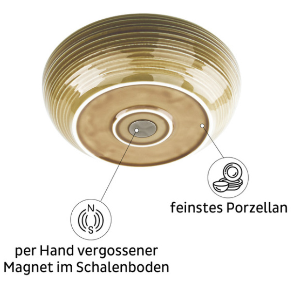 Silwy Porzellan Magnet-Food-Bowl, elfenbein