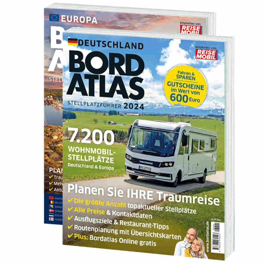 Reisemobil Bordatlas Stellplatzführer 2024 - Deutschland und Europa