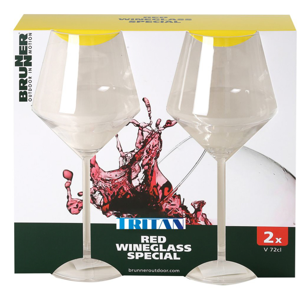 Brunner Rotweinglas 450 ml 2er-Set Tritan