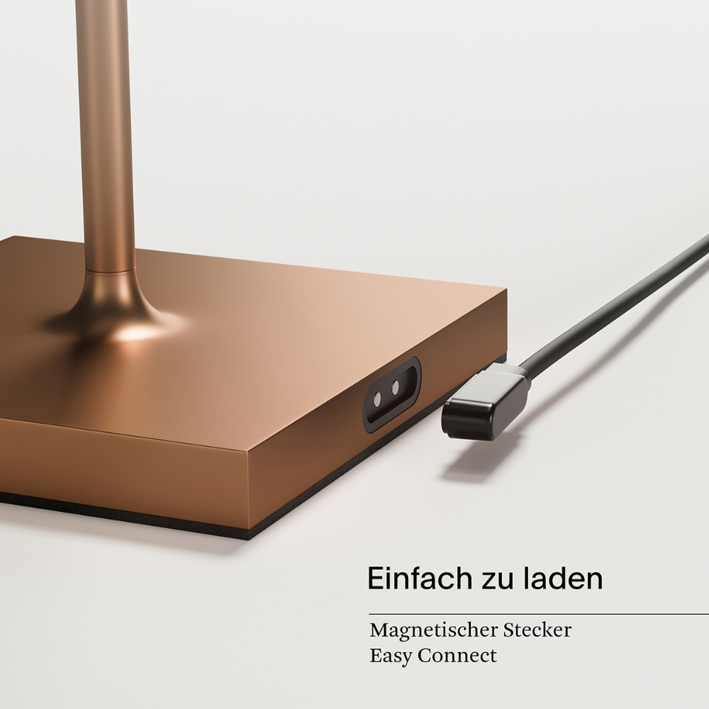 Sigor Akku-Tischleuchte Nuindie Mini 250 mm, bronze