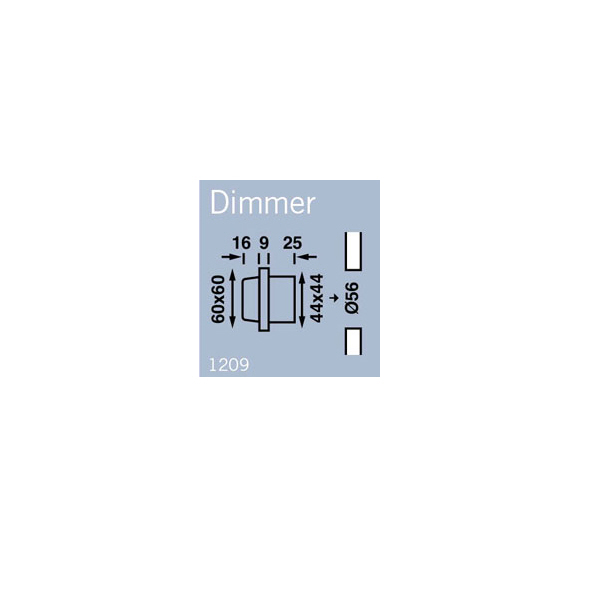 Frilight LED Dimmer BD1209 12V 2A (24W) matt silber