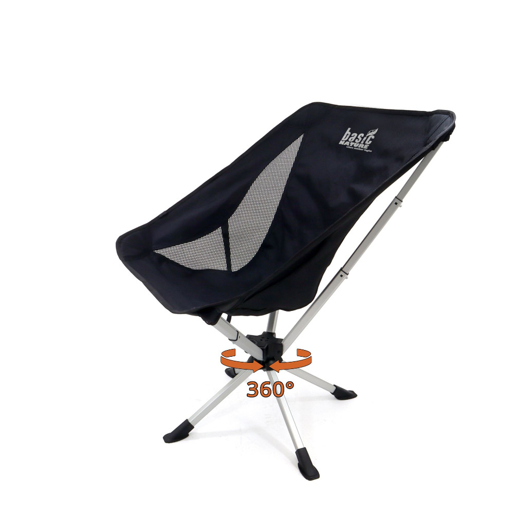 BasicNature Travelchair Relax 360 schwarz
