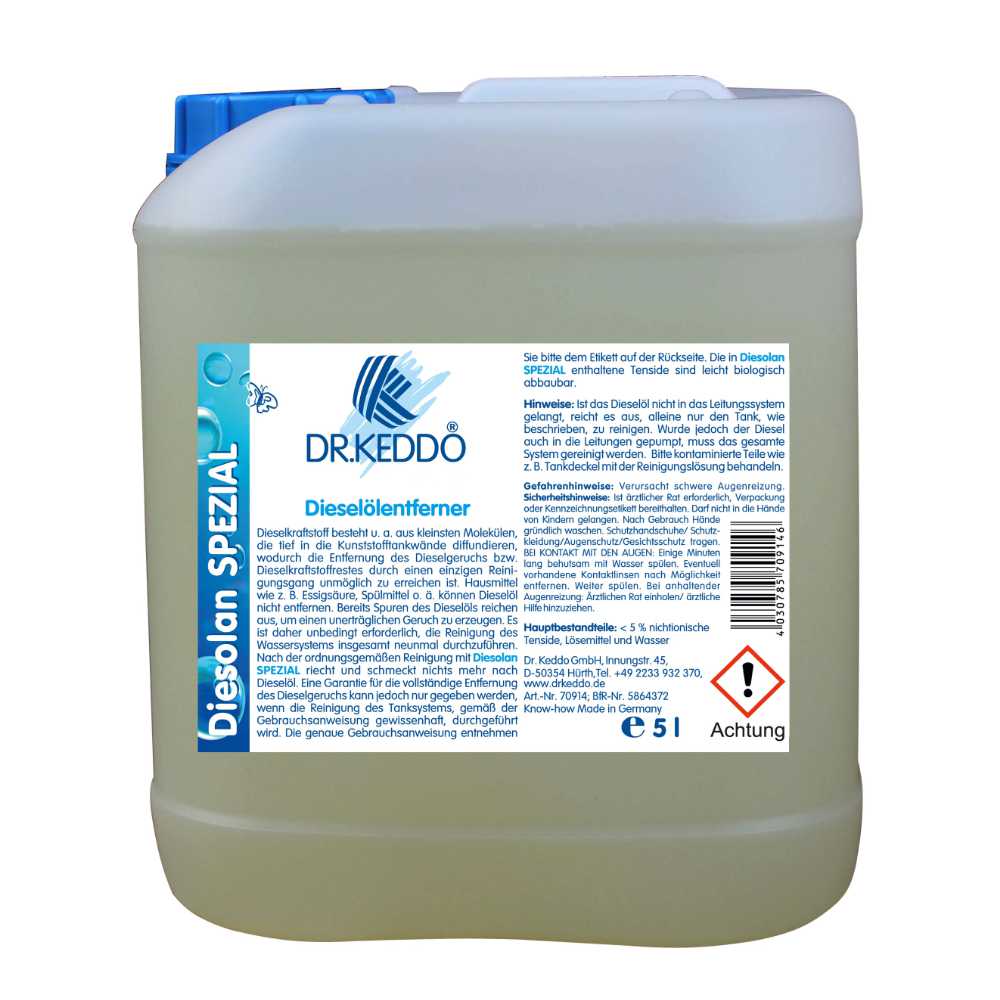 Dr. Keddo Diesolan Spezial Dieselölentferner, 5 Liter