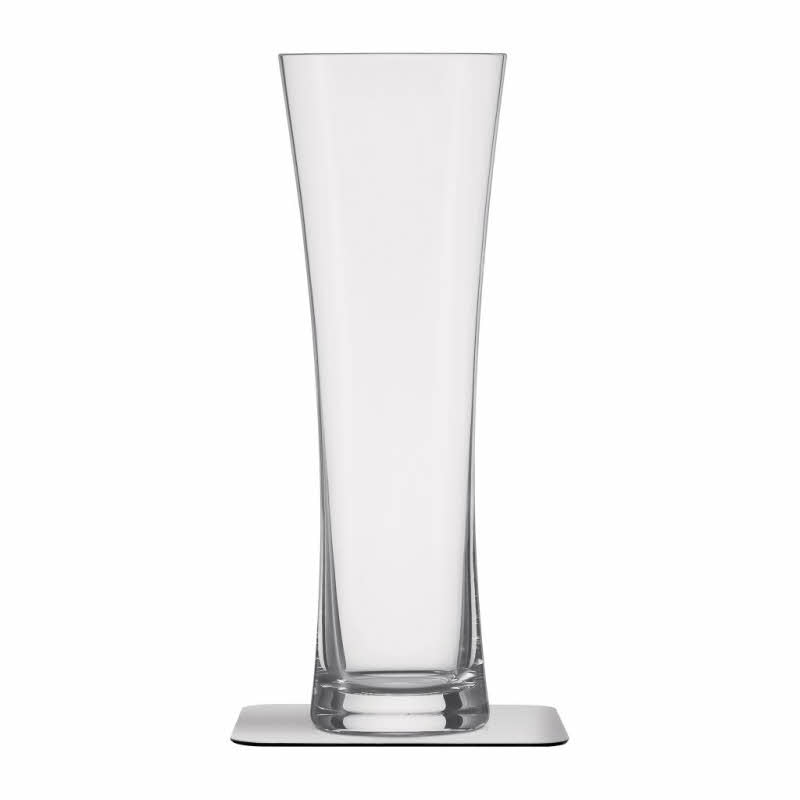 Silwy Bier-Kristallglas mit Magnet 330 ml, 2er-Set mit Untersetzer
