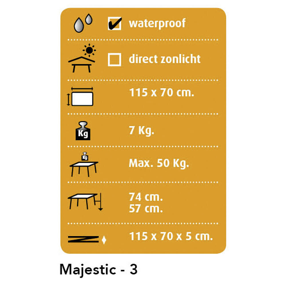 Dukdalf Tisch Majestic-3 Elegant NG