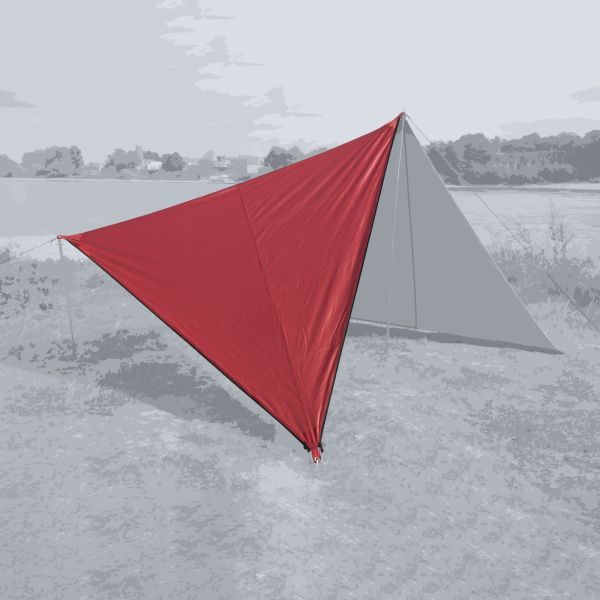 Bent Sonnensegel Zip Canvas Oriental Barbados cherry