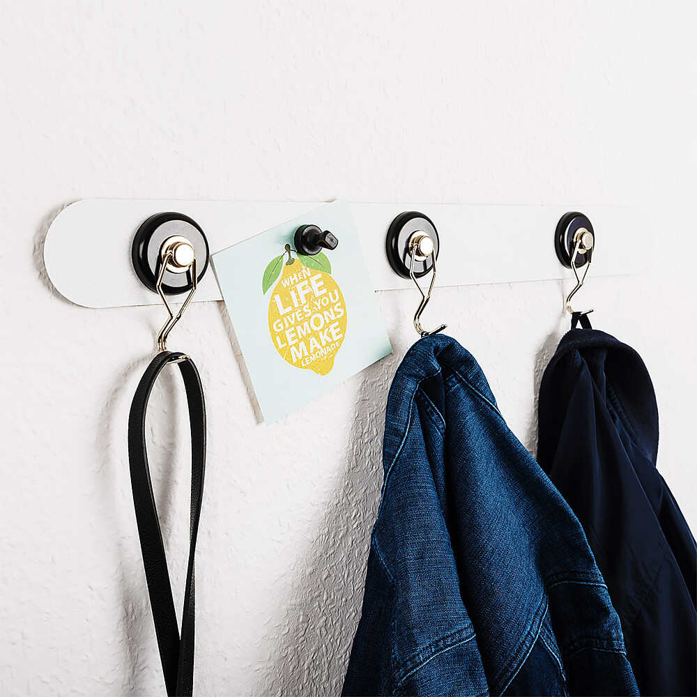 Silwy Metall-Leiste 50 cm White für Magnetgläser, Pins und Haken