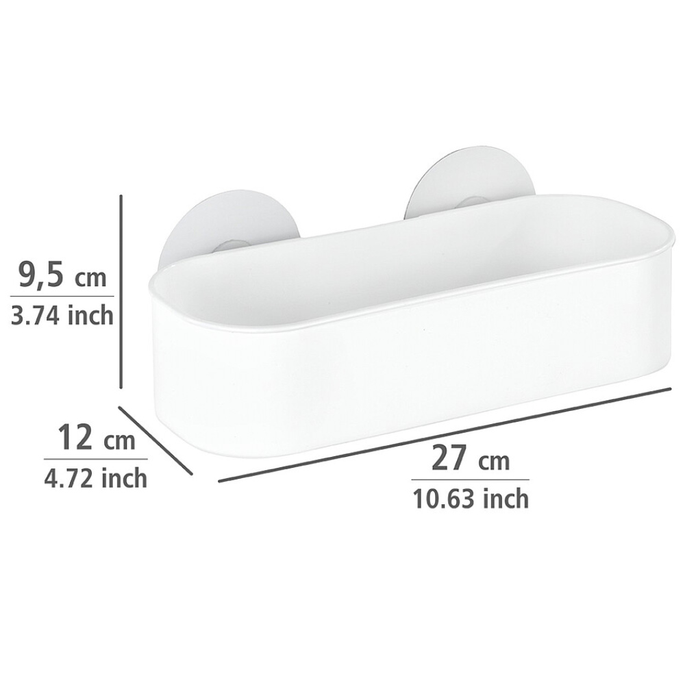 Wenko Wandablage Static-Loc Osimo, weiß