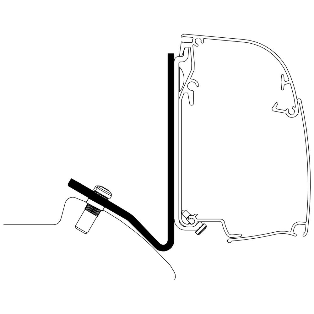 Thule Adapter für MB Sprinter ab Bj. 2006/04 mit SCA Aufstelldach zu TO Serie 5