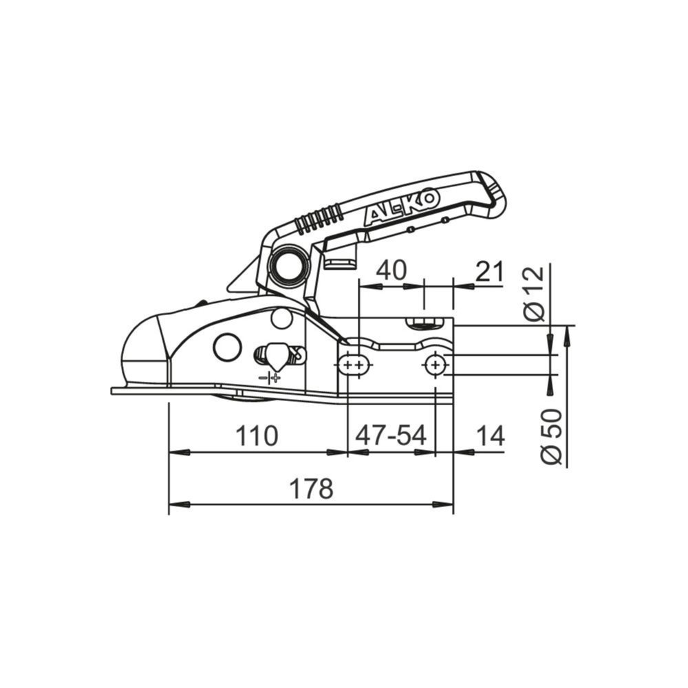 ALKO Kugelkupplung AK 161 mit Soft-Dock