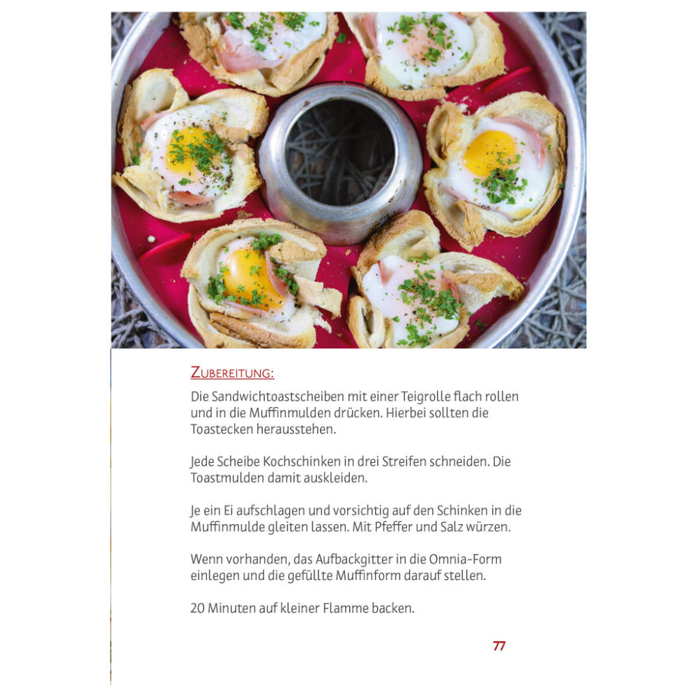 4Reifen1Klo Backbuch - Muffins und Cupcakes aus dem Omnia-Backofen