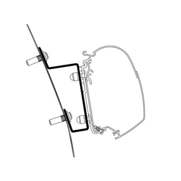 Thule Markisenadapter für Ford Transit H3 für Wandmarkise Omnistor 5200, 3 tlg.