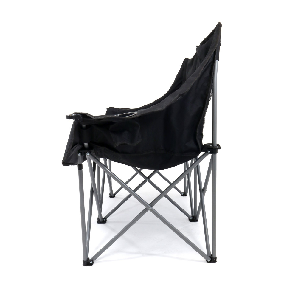 BasicNature Travelchair Relax Pro double schwarz