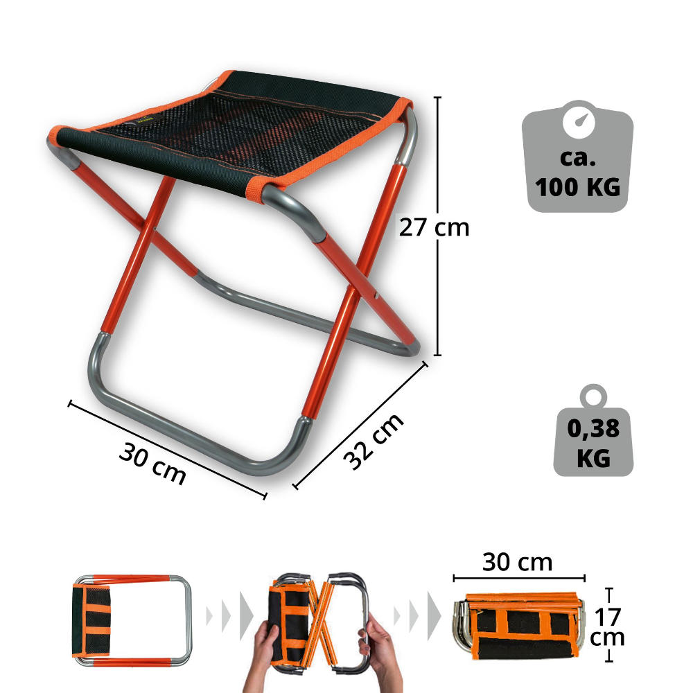BasicNature Travelchair Klapphocker Compact 2.0