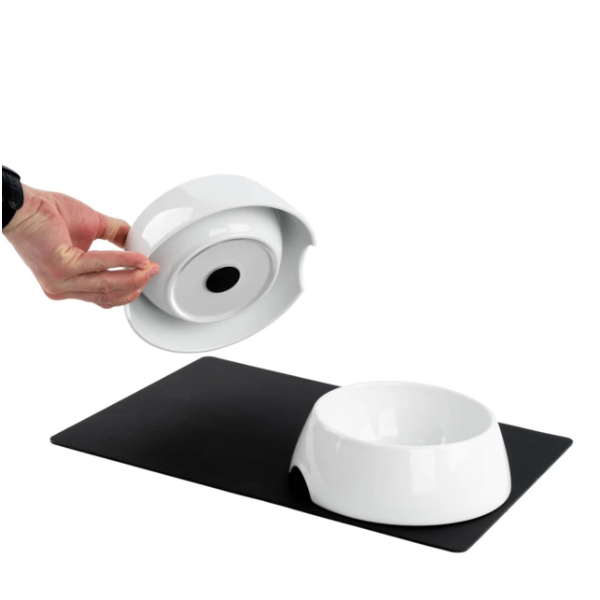 Silwy Porzellan-Futternapf-Set Fb. weiß