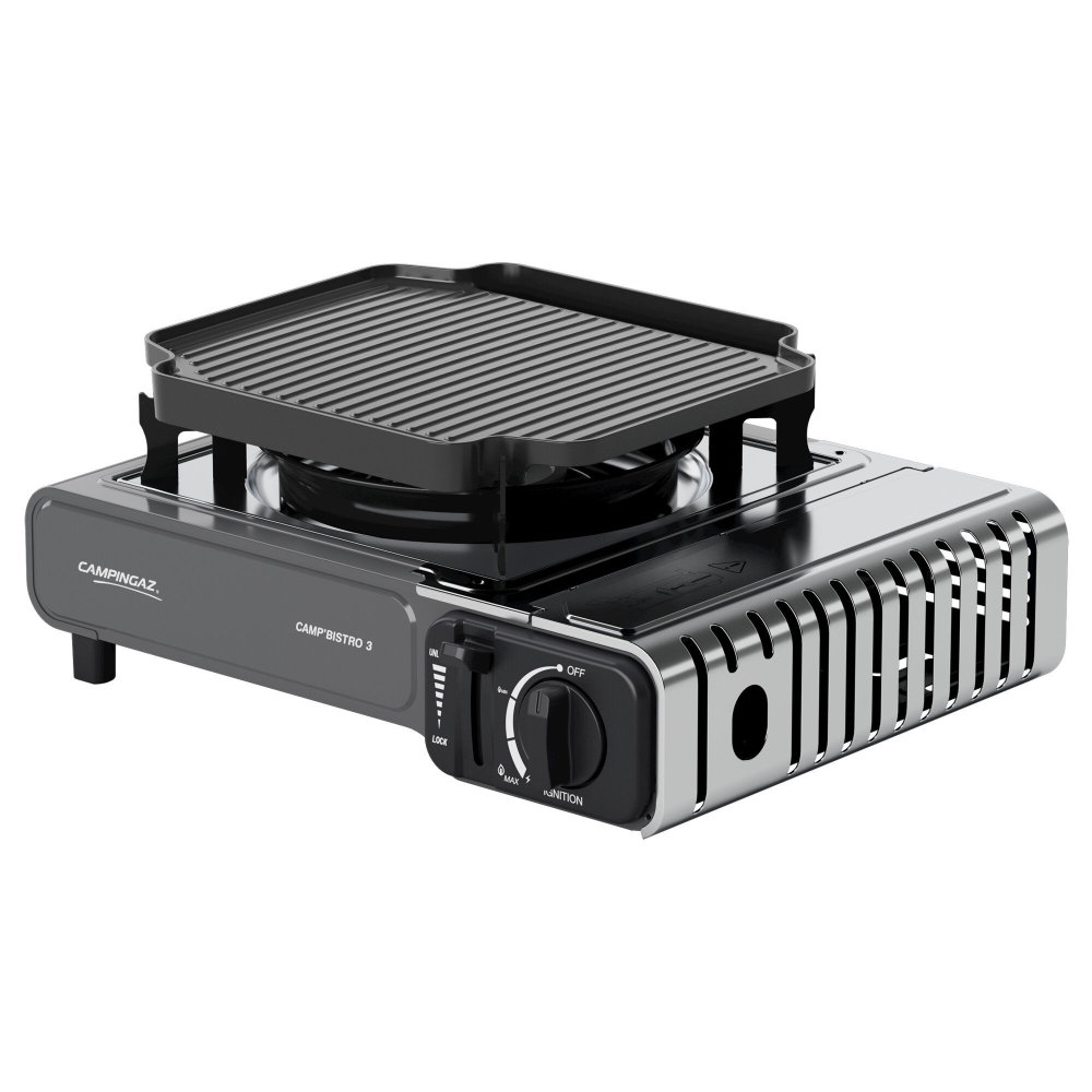 Campingaz Gaskocher CampBistro 3 mit Grillplatte 2200 Watt