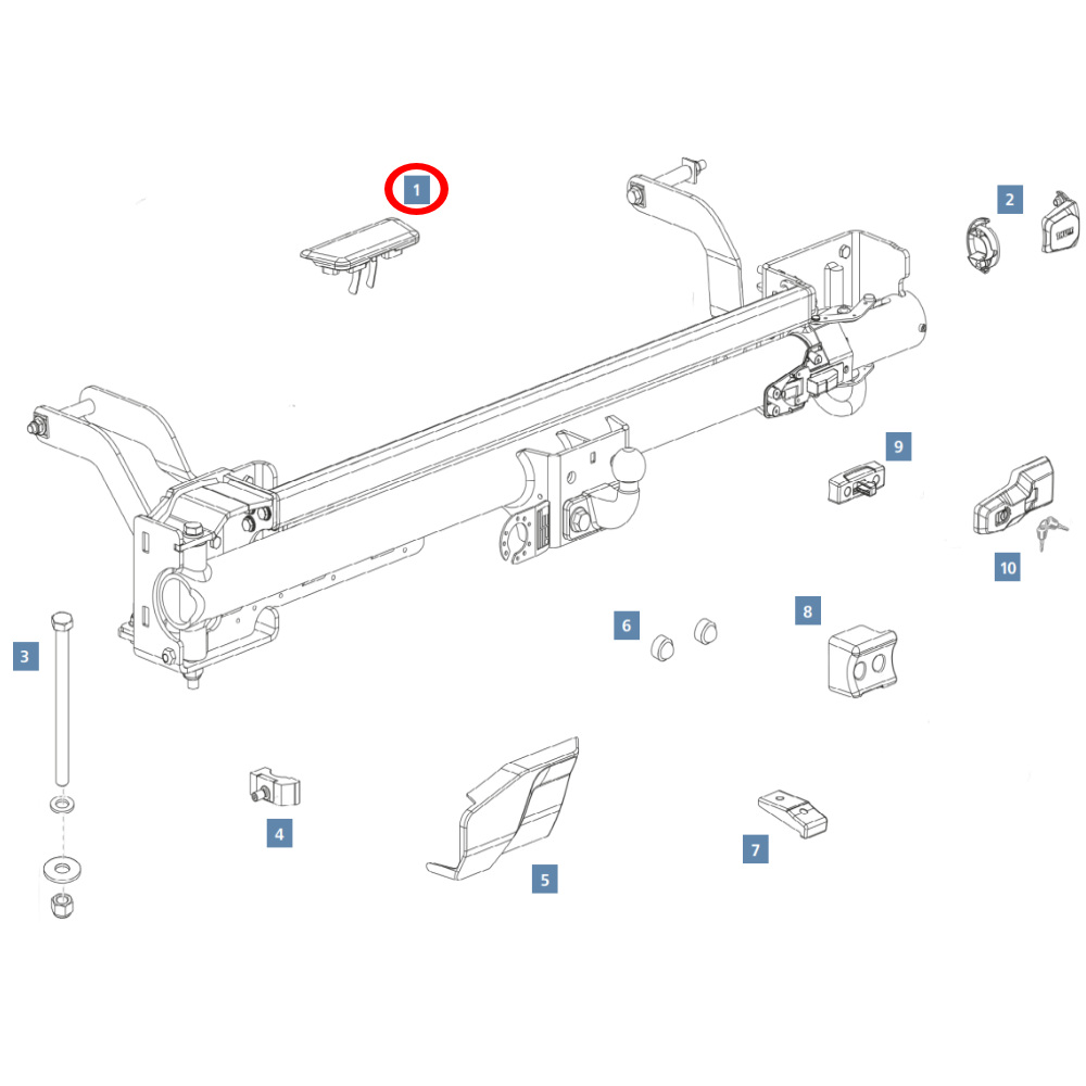 Thule VeloSwing Abdeckung für Kugelkopfhalterung