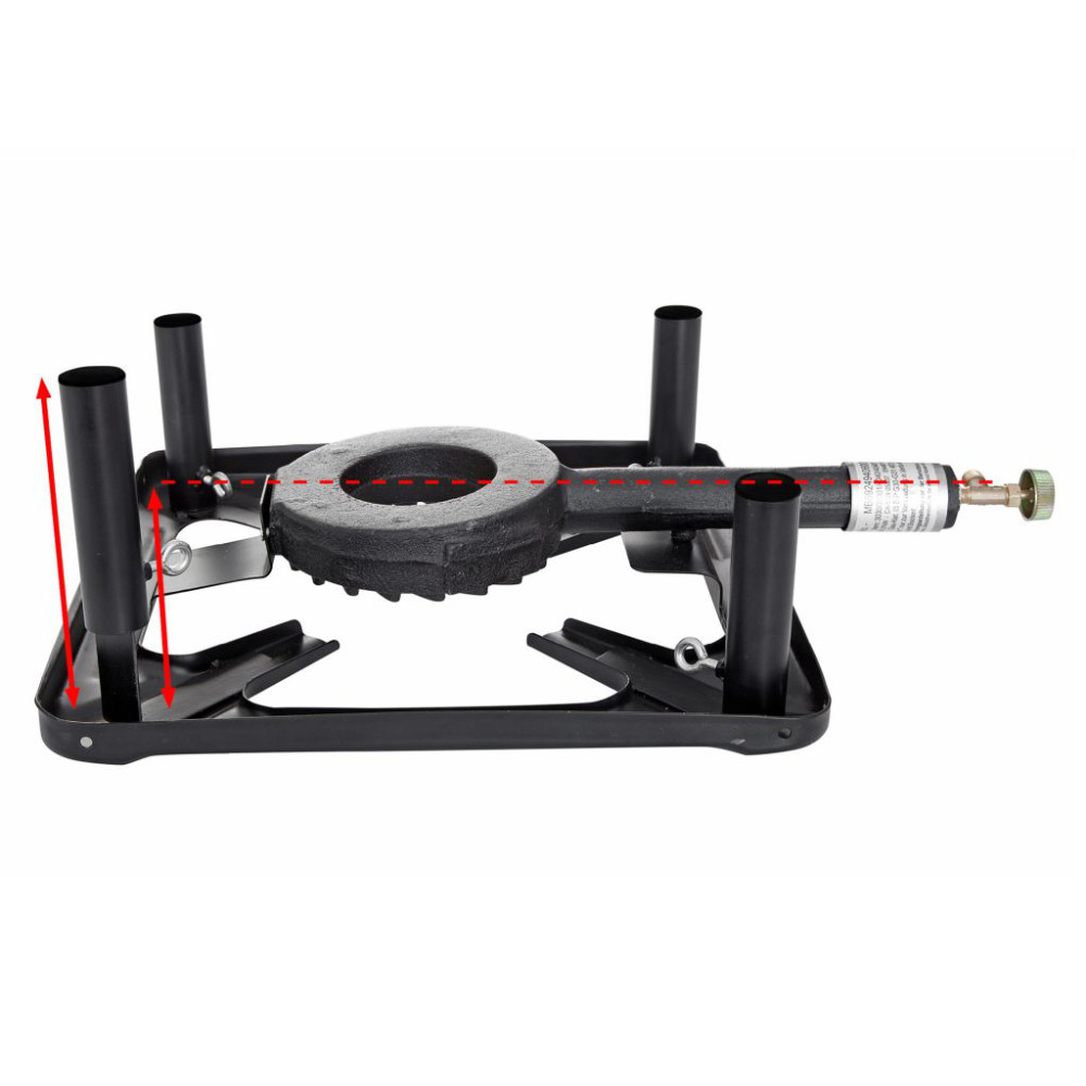 Hockerkocher mit Zündsicherung 50 mbar, 8,5 kW