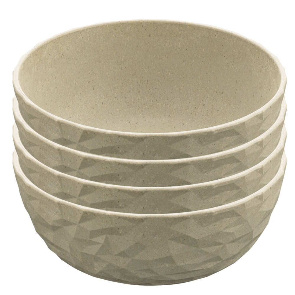 Koziol Geschirrserie Organic Schale sand, 4er-Set