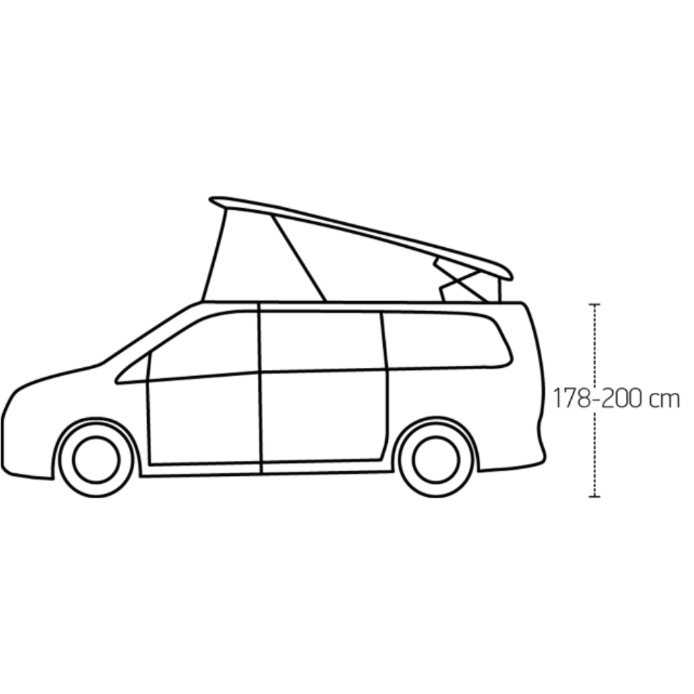 Isabella Tunnel, Schleuse für Buszelt Air X-Tension, VW California