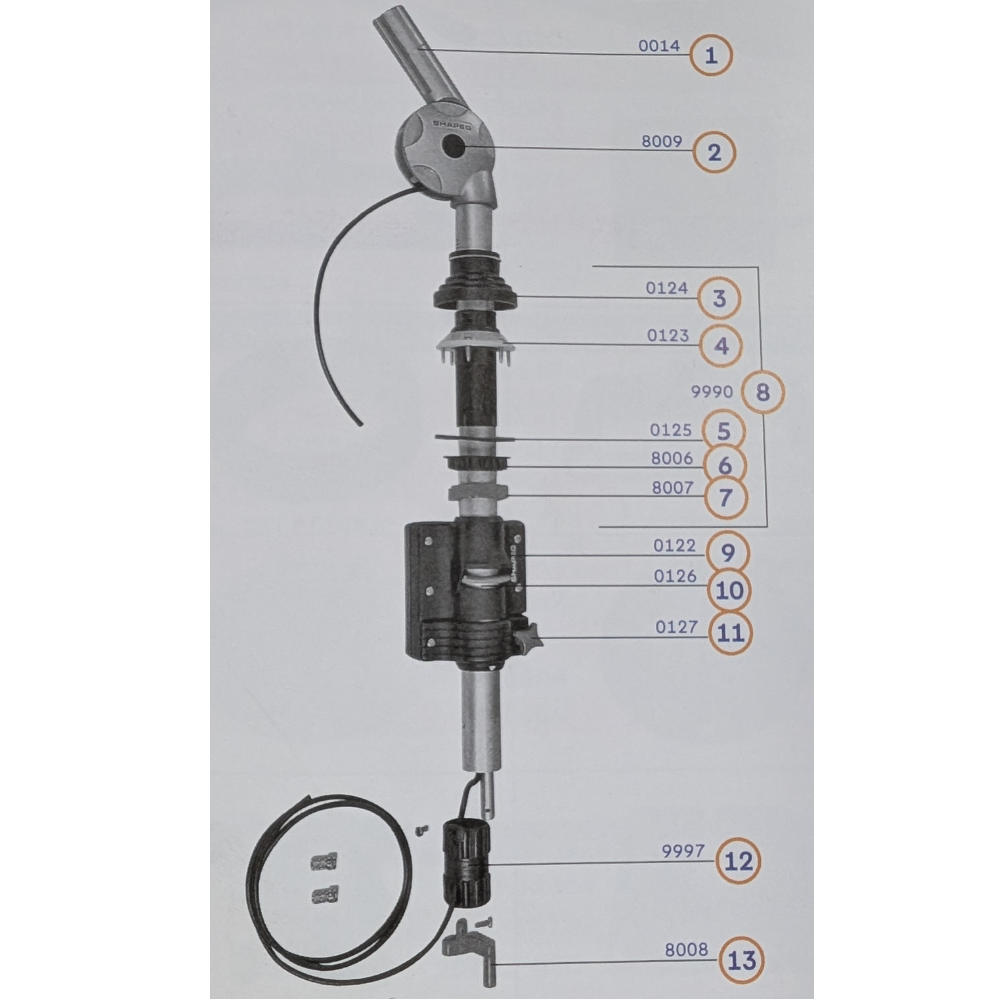 Shapeg Drehkurbel (Nr. 8008)