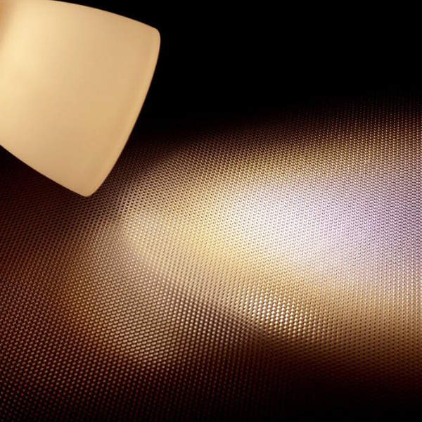 David Aufbau-Leseleuchte Echtglas mit Dimmfunktion