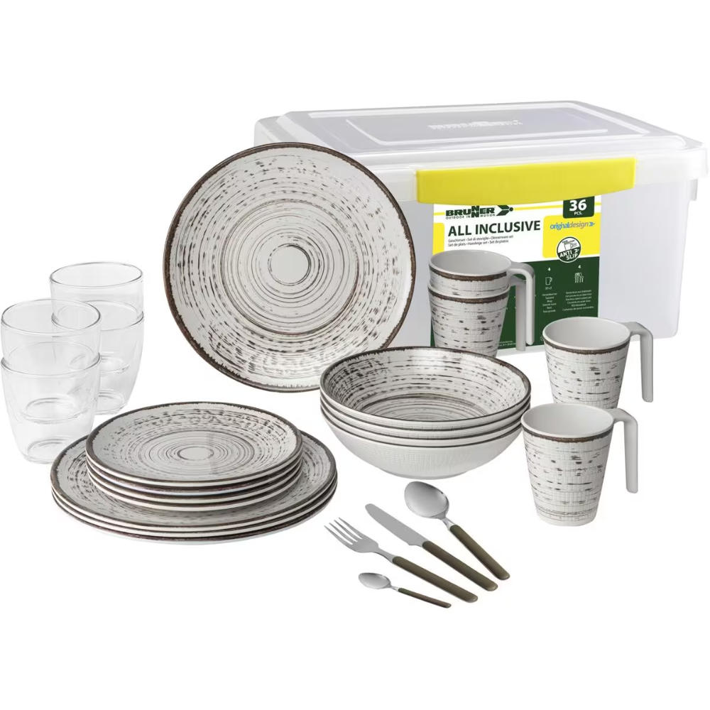 Brunner Geschirrset All Inclusive Kassandra, 36-teilig