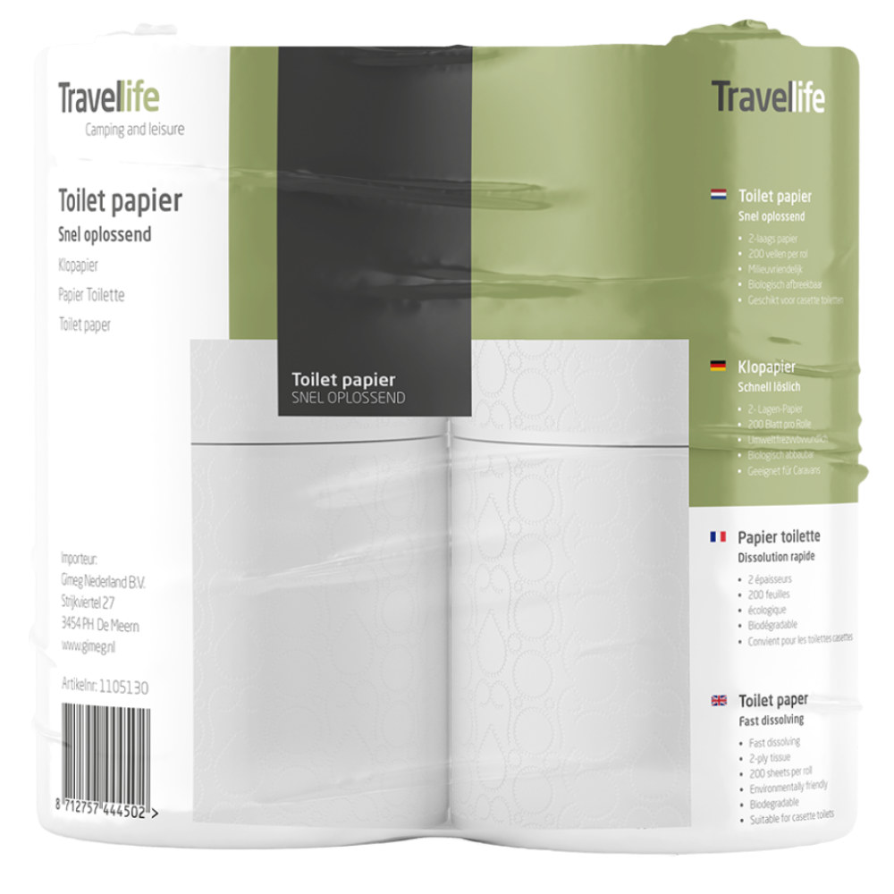 Travellife Toilettenpapier TOP-HIT, 4 Rollen