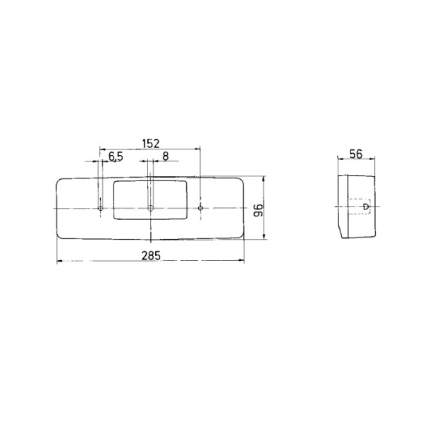 Jokon Blink-Brems-Schluss-Kennzeichen-Leuchte m. Nebelschlusslicht, links