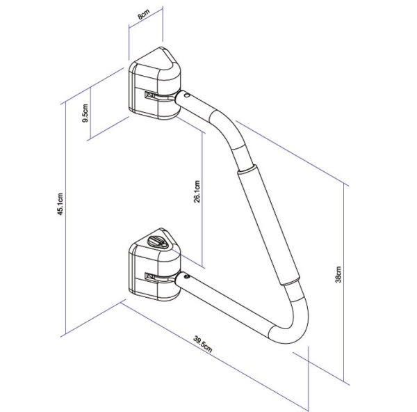 Thule Security Handrail weiß