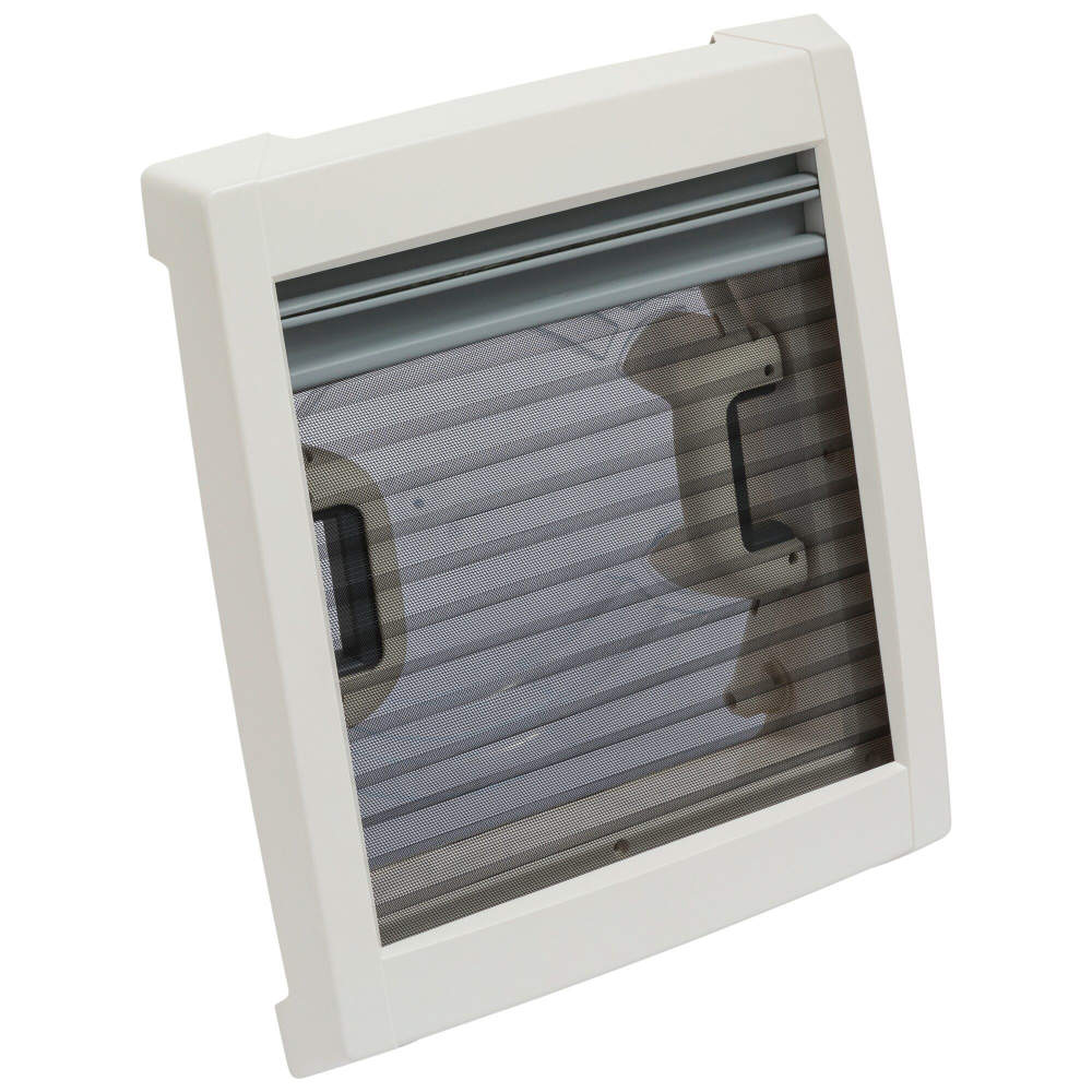 MPK VisionVent S pro mit Fliegengitter u. Verdunkelung 280x280 mm - cremeweiß