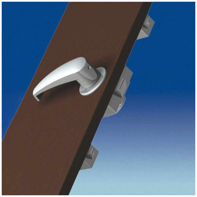 Fawo Toilettenraumschloss kpl. silber matt