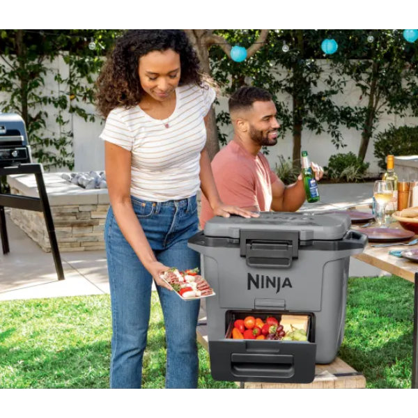 Ninja Kühlbox mit Trockenzone FrostVault 28 L, schiefergrau - FB131EUGY