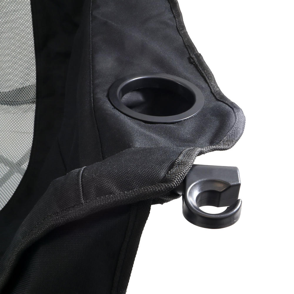 BasicNature Travelchair Relax Pro double schwarz