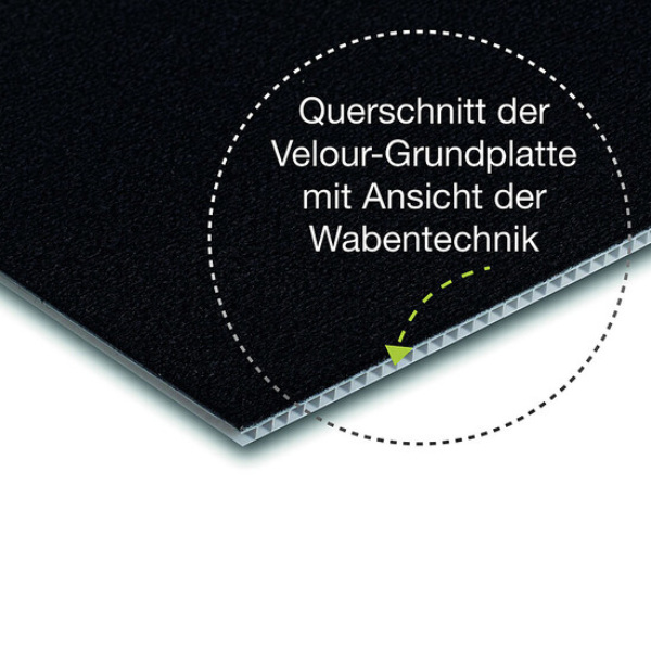 Purvario Velour-Grundplatte, 30 x 50 cm